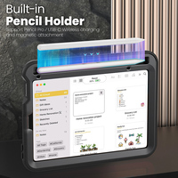 Casing Hybrid TPU dan PC yang Kokoh untuk iPad Mini 6 Mini 7, dilengkapi tali bahu