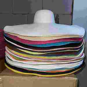 Chapeau de soleil à large bord, pliable, en paille, pour femmes, pour la plage, été - Product Image 6