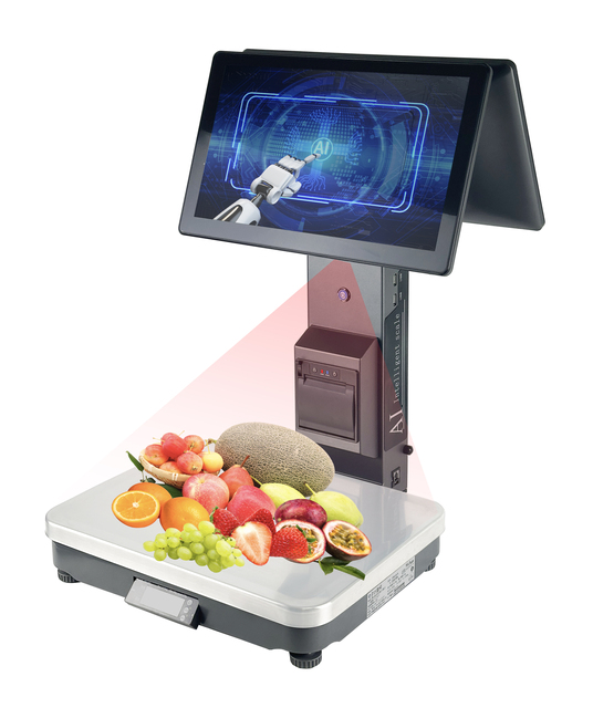 ODM Integrated POS System AI Scale Weighing AI Product Recognition Automatic Weight Calculation for Cash Register Operations