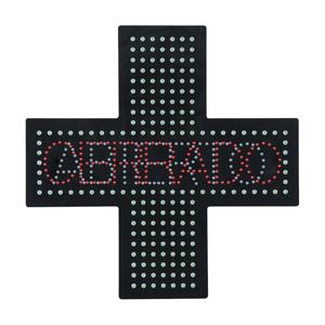 48x48cm <span class=keywords><strong>Led</strong></span> verde farmacia Cross Display interno tavola acrilica ABIERTO CERRADO <span class=keywords><strong>LED</strong></span> aperto segno di chiusura per spagna - Product Image 4