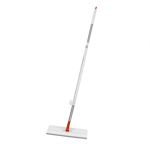 Realida Cây lau phẳng bằng thép không gỉ rảnh tay Cây lau ướt và khô microfiber Cây Lau Tay cầm làm sạch đầu cây lau nhà - Product Image 6