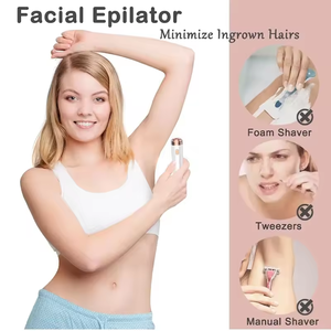 Xu Hướng Mới 2025 2 Trong 1 Phụ Nữ Không Thấm Nước Máy Cạo Râu Điện Có Thể Sạc Lại Không Đau Trên Khuôn Mặt Máy Cạo Lông Phụ Nữ Tóc Remover - Product Image 3