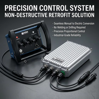 Kit de Control Remoto Hidráulico Proporcional NM-045, Rango Personalizable, Batería Recargable, 4 Joysticks, Resistente al Agua y a los Golpes