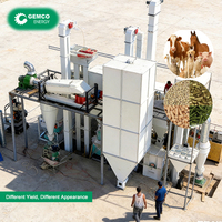 Nouvelle ligne de production d'aliments pour animaux économique en acier inoxydable, capacité de 1 à 100 tonnes/heure, triphasée, certifiée ISO 9001
