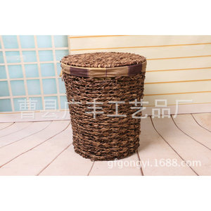 Panier à linge rond en osier avec couvercle pour organiser les vêtements, type sur pied, Cao County Shandong GF 33 - Product Image 4