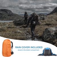 Sac à dos de randonnée personnalisé de 50l, sac imperméable pour les essentiels du Camping avec housse de pluie, sac à dos léger de 45 + 5 litres