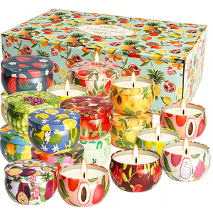 Tarros vacíos mate para velas con tapas, presentación de lujo para rellenar con cera aromática, programa de exhibición minorista de muestras, global - Product Image 1