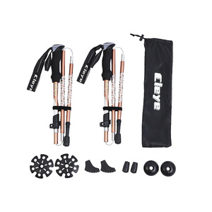 Bâton de randonnée réglable en alliage d'aluminium Crossborder 115cm 135cm avec embout en caoutchouc pour la marche en extérieur - Product Image 4