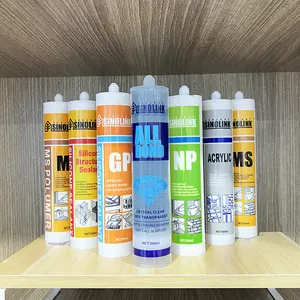 Construction Silicone Adhesive 280g Germany Weatherproof Adhesive Seal Bond Gp Clear Glass Glue Silicone Sealant For Construction