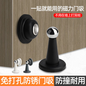 Butée de porte en silicone à fixation murale, design minimaliste, installation facile pour portes et salles de bain - Product Image 4