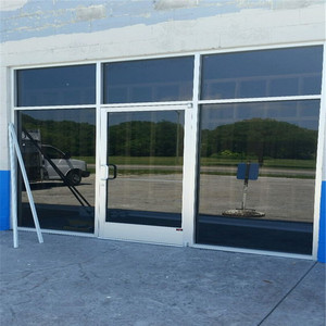 Fabbrica Della cina Buon Prezzo Angolo Porte Commerciale Kfc Negozio Negozio di Fronte Anteriore Porta A Doppio Battente <span class=keywords><strong>In</strong></span> <span class=keywords><strong>Vetro</strong></span> della Porta di Entrata - Product Image 4