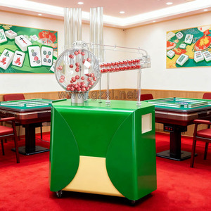 Jeu de loterie traditionnel de bingo avec 90 et 75 boules, jeu de société simulé en bois et acrylique pour enfants, machine à jeux - Product Image 2