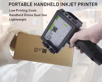 G100ES Handheld inkjetprinter met houdbaarheidsdatum, 12,7 mm draagbaar touchscreen, barcodeprinter voor QR-codes, batchen, kaarten & tubes