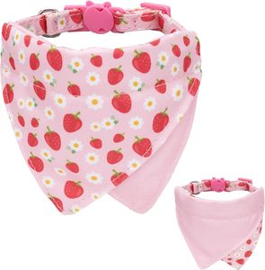 Collier bandana pour chien et accessoires pour chat en coton personnalisés avec motif de fruits, vente en gros du fabricant - Product Image 1