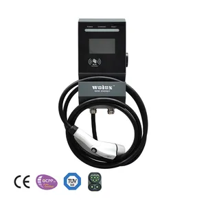 Wolun New Hot Selling AC EV Charger 7kw 11kw 22kw Type 2 GBT Plug Three Phase EV Charging Station at Competitive Price