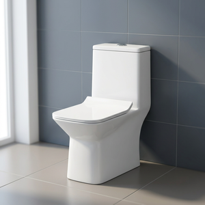 Chaozhou, producción de fábrica, S-trap, artículos sanitarios, inodoro de descarga, armario de agua de una pieza, asiento de inodoro Wc de 1 pieza - Product Image 1