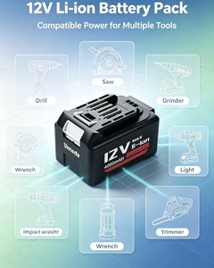 Batterie lithium-ion rechargeable 10,8 V, compatible avec les outils sans fil utilisant une batterie d'outil électrique 18 V - Product Image 1