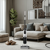 Nettoyeur de sol sans fil électrique 2600mAh, aspirateur vertical, nettoyage humide/sec, machine de nettoyage de sol, nettoyeur de sol portable auto-nettoyant, HEPA