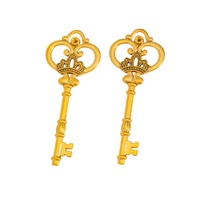 Porte-clés personnalisés en forme de clé squelette 3D grand format, finition bronze antique, Llavero, porte-clés personnalisés, clés anciennes sur mesure