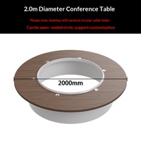Table de conférence HYZ-290X en placage de noyer, en forme de C, personnalisable, moderne et simple, pour formation et négociation, 2m, 20 personnes, anti-corrosion