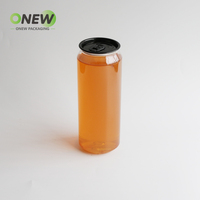Prix d'usine – Canettes en plastique PET sans BPA de 250 ml, 330 ml, 355 ml, 500 ml avec anneau de traction et couvercle scellé pour sodas, boissons et thés au lait