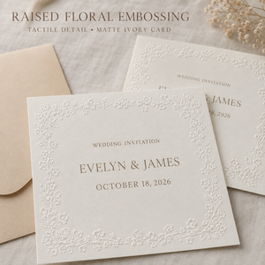 Elegante Set di Carta per Inviti Matrimoniali in Tonalità Neutre, Personalizzato <span class=keywords><strong>con</strong></span> Inserti RSVP Stampati e Busta Coordinata - Product Image 2