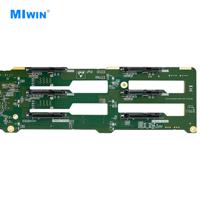 Placa Base para Discos Duros MIWIN, Precio de Fábrica, Pcie 4.0, Sas 3.0, 12Gb, Expansión de 3.5 Pulgadas, 2U, 12 Bahías, U.2, Nvme, para Servidor