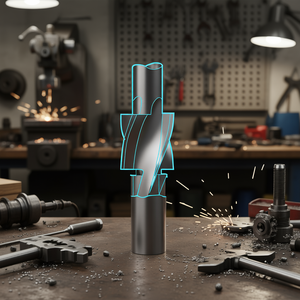 Tiges filetées cylindriques de qualité supérieure Fervi pour connexion de lame de contre-pression - Product Image 3