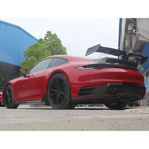 Kit de carrosserie en fibre de carbone humide pour <span class=keywords><strong>Porsche</strong></span> 911 992 <span class=keywords><strong>TechArt</strong></span>, années 2019-2025, neuf, comprenant un spoiler avant, un spoiler arrière, des jupes latérales et un spoiler arrière. - Product Image 5