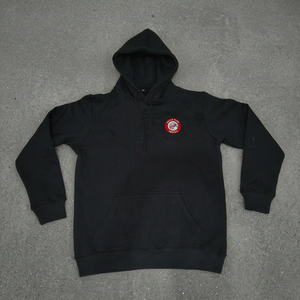 Sudadera con capucha de invierno para hombre Eagle View 100% algodón con cuello en V, tejido de punto, 260g, forro polar, lisa, teñida, con estampado personalizado, al por mayor - Product Image 2