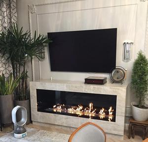 Vente flash Cheminée linéaire sans conduit Inno-living Fire 90 cm à éthanol - Product Image 6