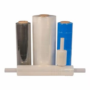 Manual Stretch Wrapping Film Soft Packaging Film Transparent Good Price Jumbo Roll Stretch Film <b>Lldpe</b> - Product Image 1