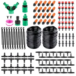 Titans Garden ensemble d'équipement d'irrigation automatique PVC plastique bricolage Kit d'irrigation <span class=keywords><strong>goutte</strong></span> <span class=keywords><strong>à</strong></span> <span class=keywords><strong>goutte</strong></span> Patio pelouse économie d'eau <span class=keywords><strong>tuyau</strong></span> connexion - Product Image 1