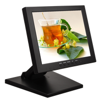 Monitor de Pantalla Táctil LCD USB de 10 Pulgadas, Monitor de Pantalla Táctil Resistiva LED TFT Cuadrado de 10.4 Pulgadas