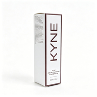 Boîte d'emballage cosmétique en carton blanc minimaliste haut de gamme personnalisée avec logo personnalisé, design à rayures et gaufrage pour les soins de la peau et le maquillage