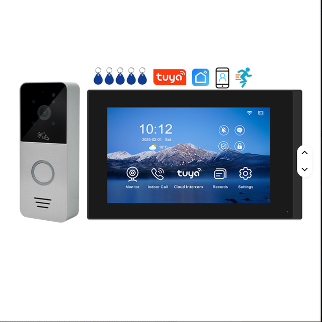 VIDEW 2-Wire Tuya Smart Cloud Video Intercom Door Station with 1080p Resolution Waterproof Design for Buildings & Villas