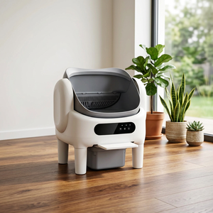Smart Automatic Self-Cleaning Open Top Cat Litter Box Large Capacity APP Control WiFi Enabled Easy Cleaning <b>ABS</b>+PP Material - Product Image 1