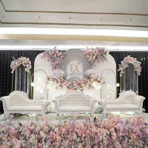 Factory Customized Acrylic PVC White Acrylic Stage <strong>Stand</strong> Wedding Decor <strong>Backdrop</strong> <strong>Stand</strong> for Wedding Events Decoration - Product Image 2