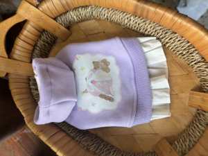 Sevimli Ayı Tasarımlı Örme Evcil Köpek Elbisesi Etek Küçük Orta Boy Köpekler İçin Şirin Bahar Kıyafeti - Product Image 2