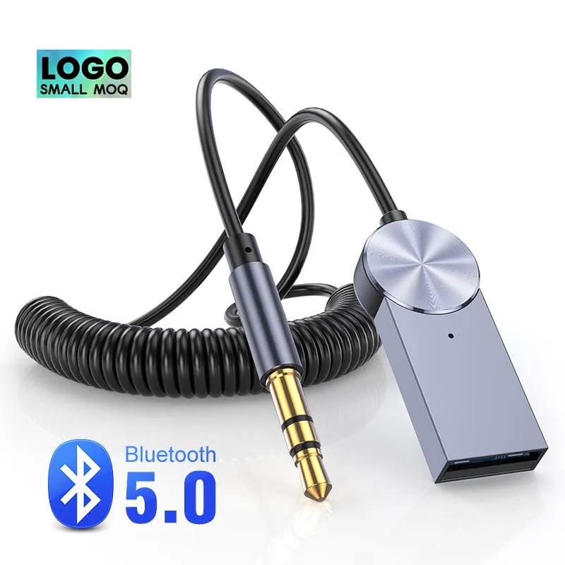 Pabrik asli Aux bluetooth Receiver Adpater nirkabel musik Built-in Mic Aux untuk bluetooth untuk Audio mobil