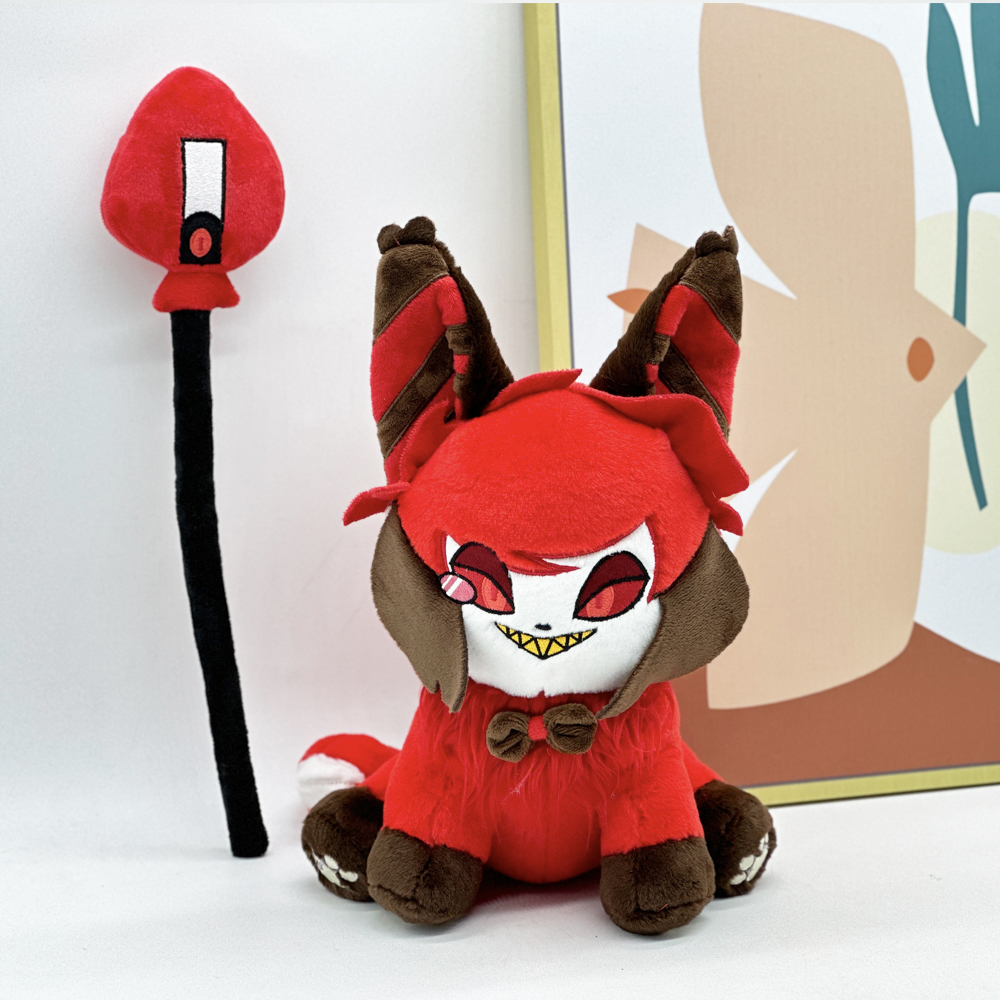 Wholesale Hazbin Hotel Alastor Plush Toy - Soft 30cm Stuffed Cat