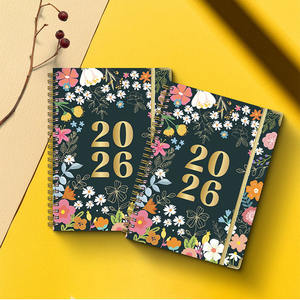 2026 cuaderno inglés A5 papel en espiral planificador <span class=keywords><strong>diario</strong></span> portátil trabajo deportes horario libro - Product Image 1