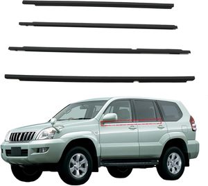 Moulure de garniture de fenêtre extérieure de voiture avec joint en caoutchouc et service de découpe et de soudure pour Land Cruiser LC90 1996-2002 - Product Image 1