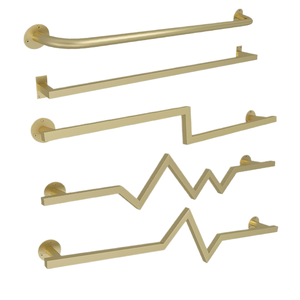 Expositor <span class=keywords><strong>de</strong></span> Pared Golden Store - Estante <span class=keywords><strong>de</strong></span> Acero Inoxidable Resistente con Barra Recta para <span class=keywords><strong>Ropa</strong></span> <span class=keywords><strong>de</strong></span> Mujer - Product Image 4