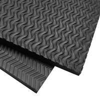 Feuille de mousse EVA recyclable texturée ondulée 20 mm, antidérapante, imperméable, légère et durable pour semelle de pantoufle