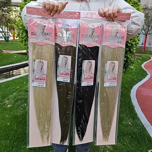 Extensiones de Cabello Sintético con Clip, Extensiones de Cabello Sintético con 4 Clips, Resistente al Calor, 22 Pulgadas, 1 Paquete, Venta Al por Mayor