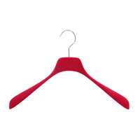 Cintre en velours floqué pour vêtements, cintre de boutique, support de logo personnalisé, cintre robuste antidérapant pour affichage en magasin