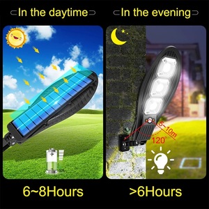 Solar Outdoor <b>LED</b> Wall <b>Light</b> 30W Waterproof <b>Motion</b> <b>Sensor</b> Garden Lamp with Remote Control - Product Image 4