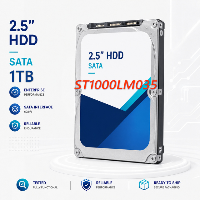 Used 1TB Laptop Mobile HDD SATA 6Gb/s 128MB Cache 2.5" Internal Drive ST1000LM035 Hard Drive Hard Disk