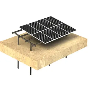 Kolay güneş kurulum alüminyum zemin montaj güneş raf sistemi/boru montaj braketleri güneş zemin montaj kitleri